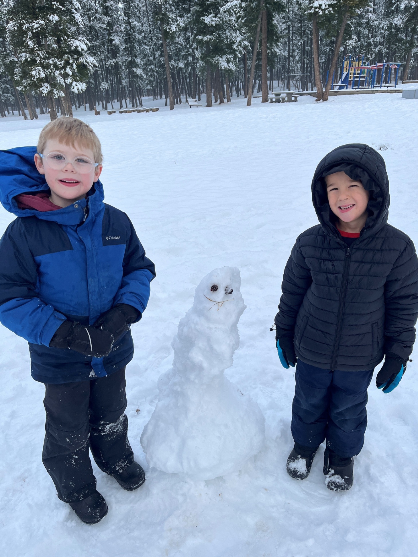 First Snow Snowmen2 dwayne benvin